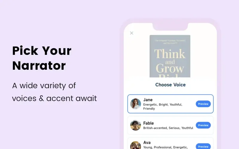 LeapAhead Book Summary App Narrator