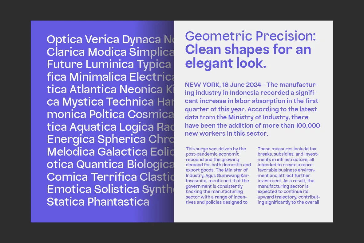 Paragraph and heading comparison in blue and white background