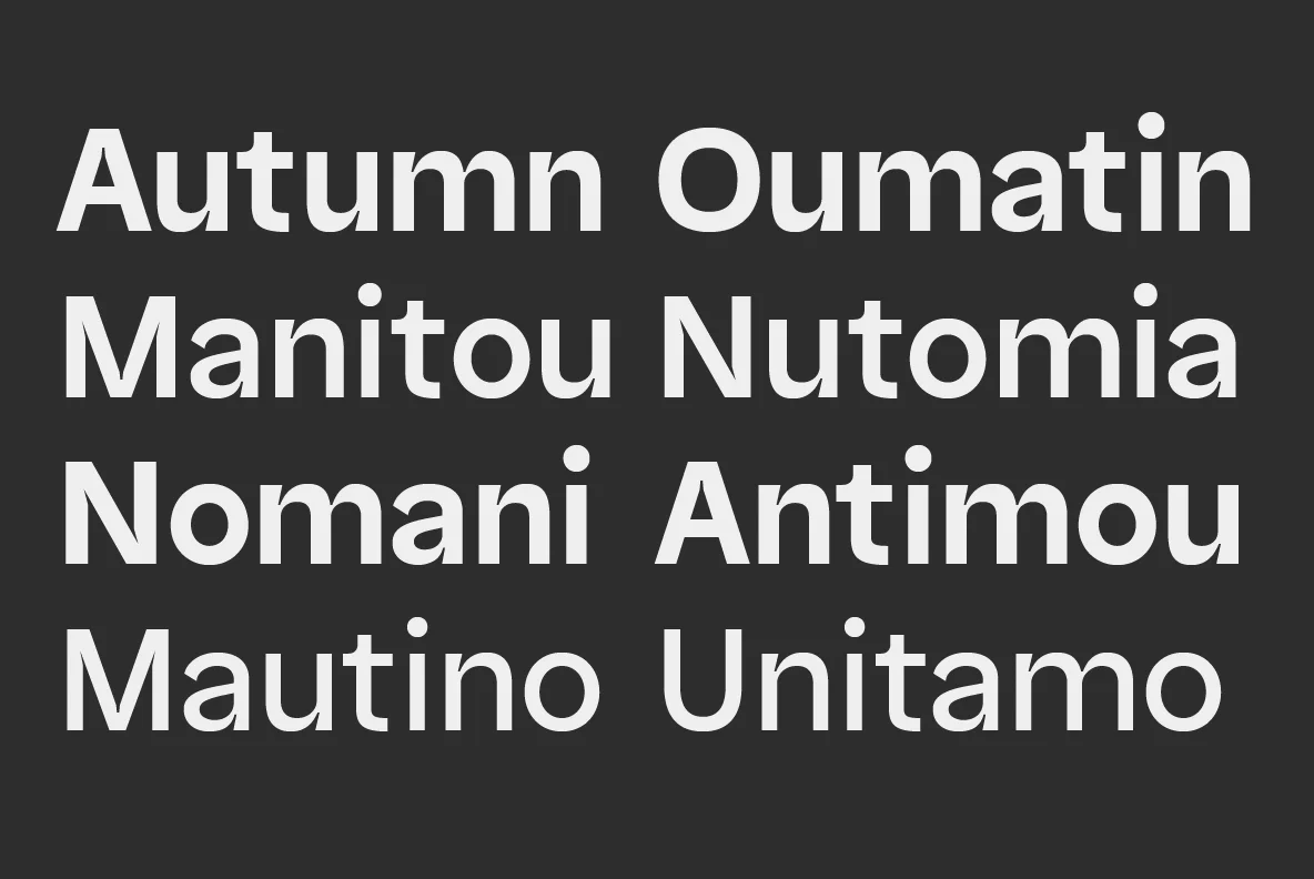 Nomixa Sans Serif Font Family Fonts Comparison