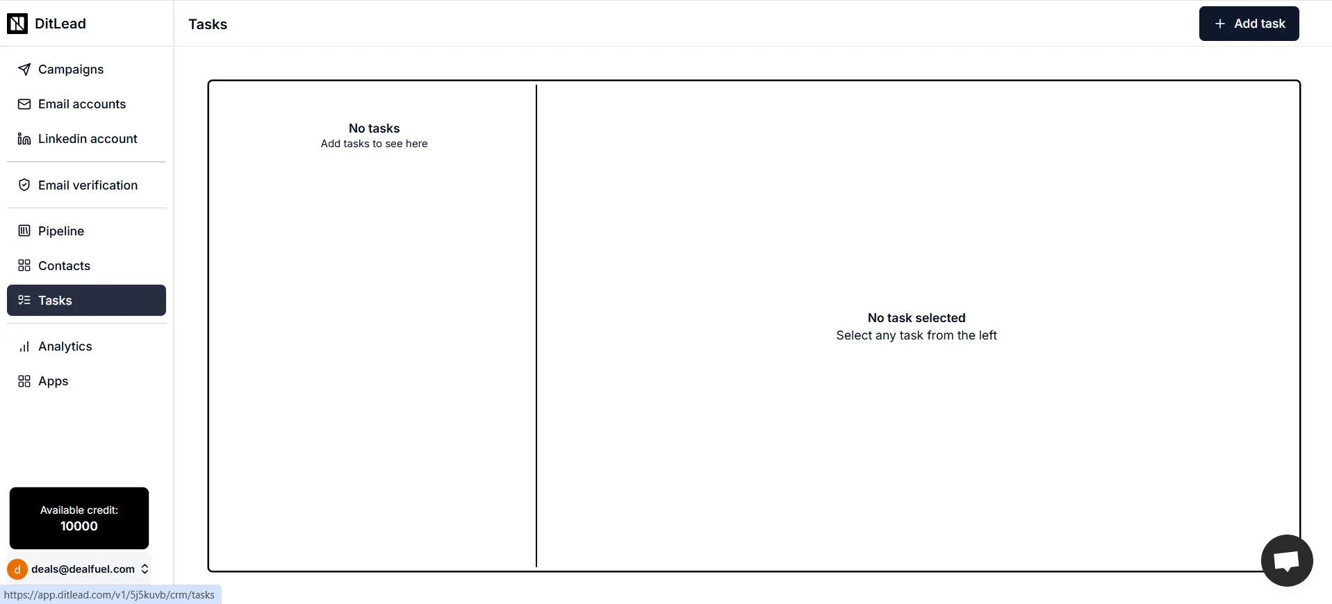 DitLead AI Outreach Tool - cold email software lifetime deal