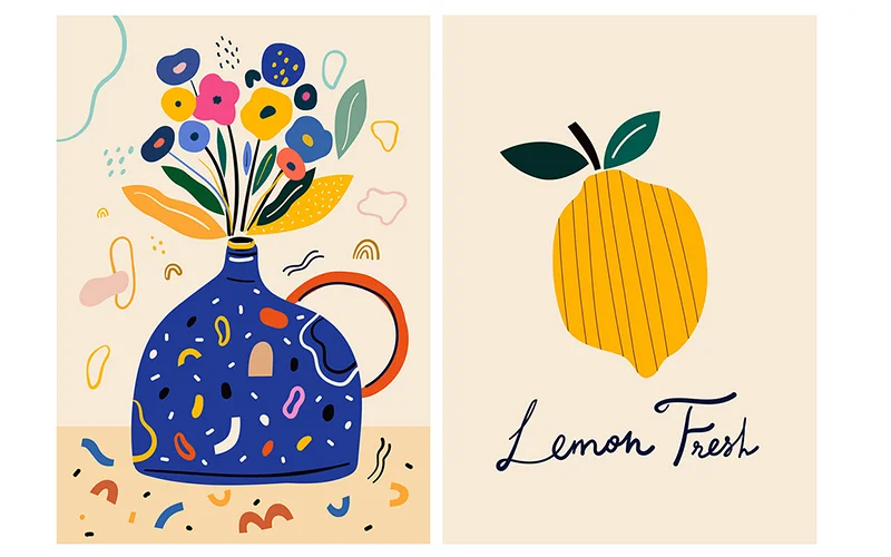 lemon fresh illustrations included