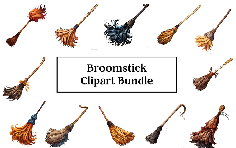 Broomstick Fantasy Clipart Images
