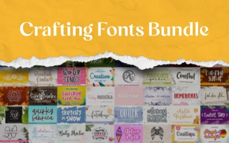 Crafting Fonts Bundle Feature Image