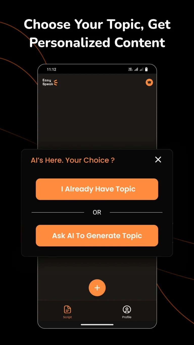 Create Personalized content using EasySpeak