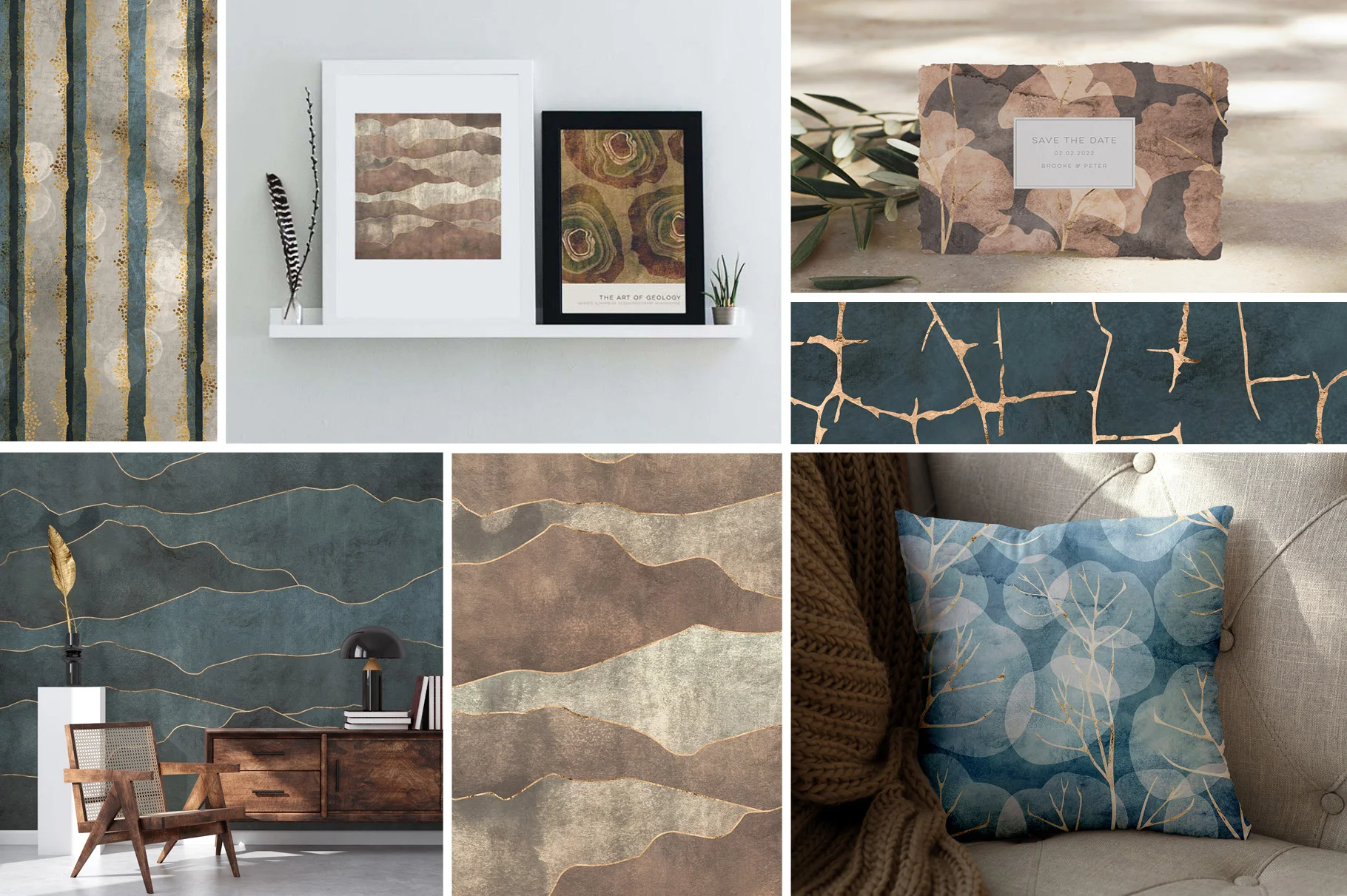 This collage portrays what all you can do with these nature textures Nature texture background bundle