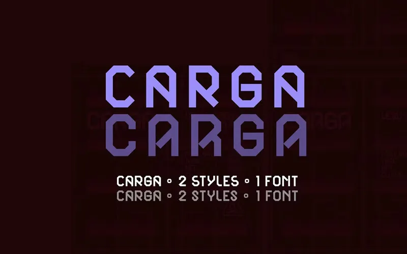 carga font