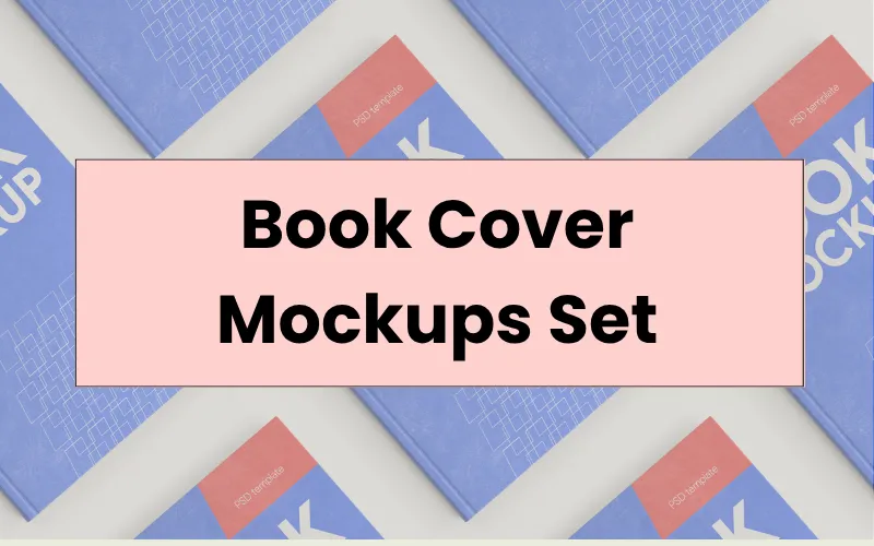 Book Cover Mockups Set Feature Image