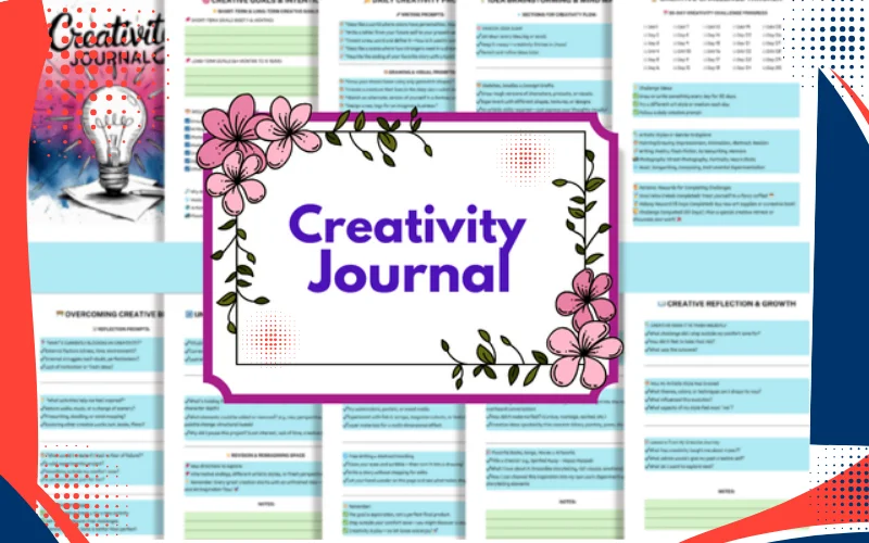 Creativity Journal Canva Template Collage