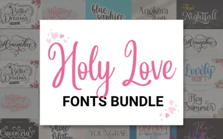 Holy Love Fonts Bundle Feature Image