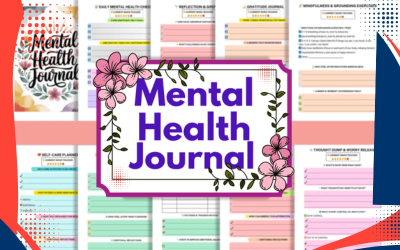 Mental Health Journal Canva Templates