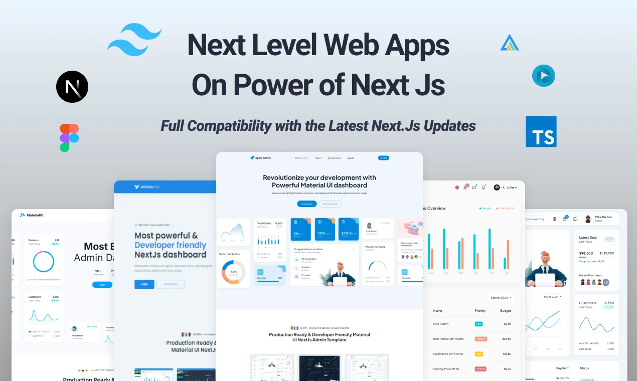 NextJs Admin Templates Features