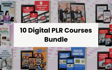 Digital PLR Course Bundle Feature Image Lifetime Access