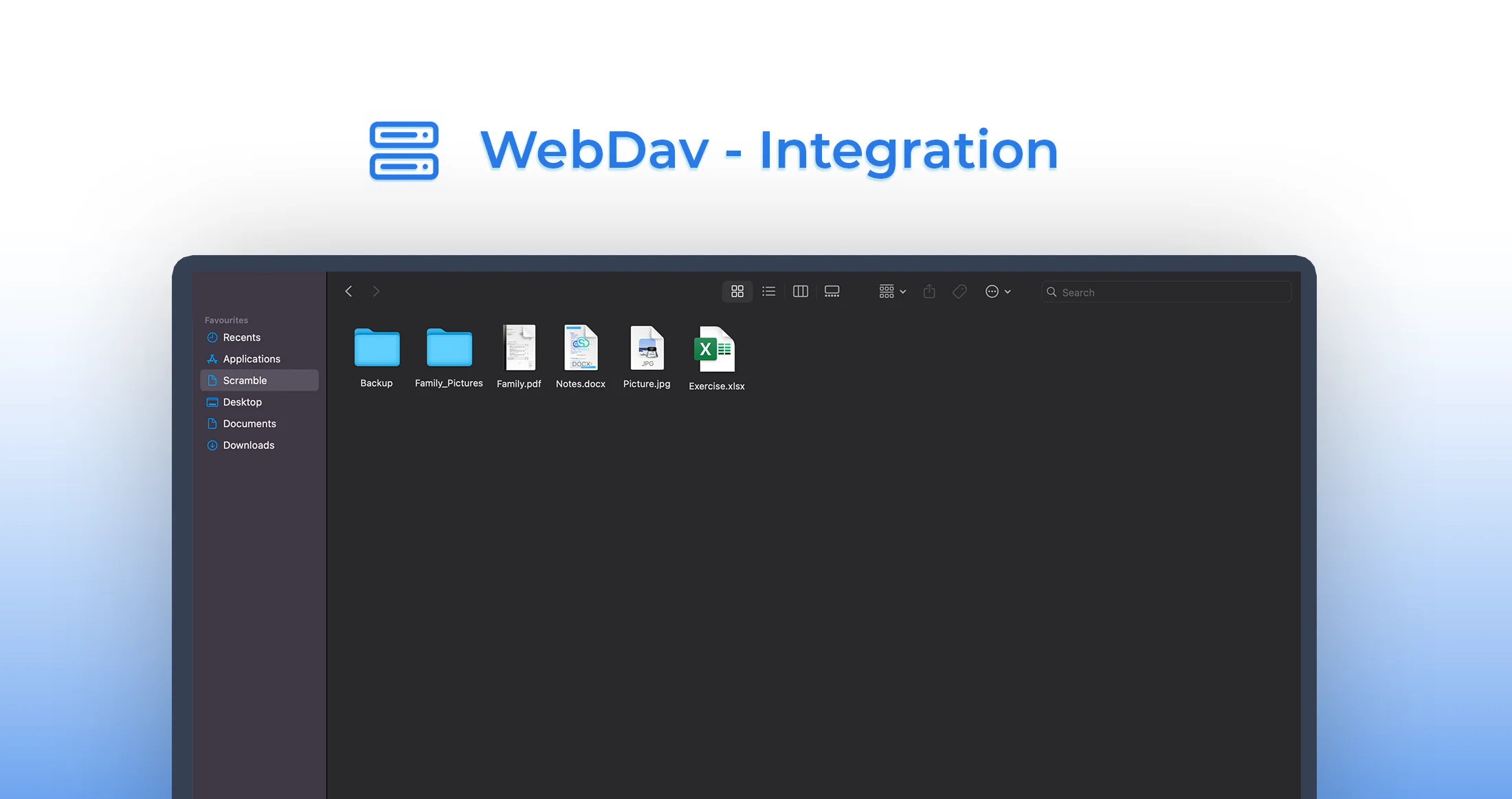 Scramble-Cloud-WebDav-Integration