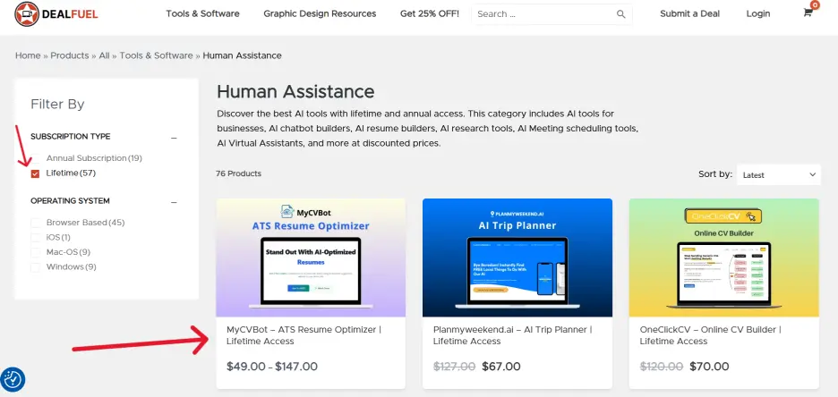 Your Guide to Buying Lifetime Deals on DealFuel STEP 4