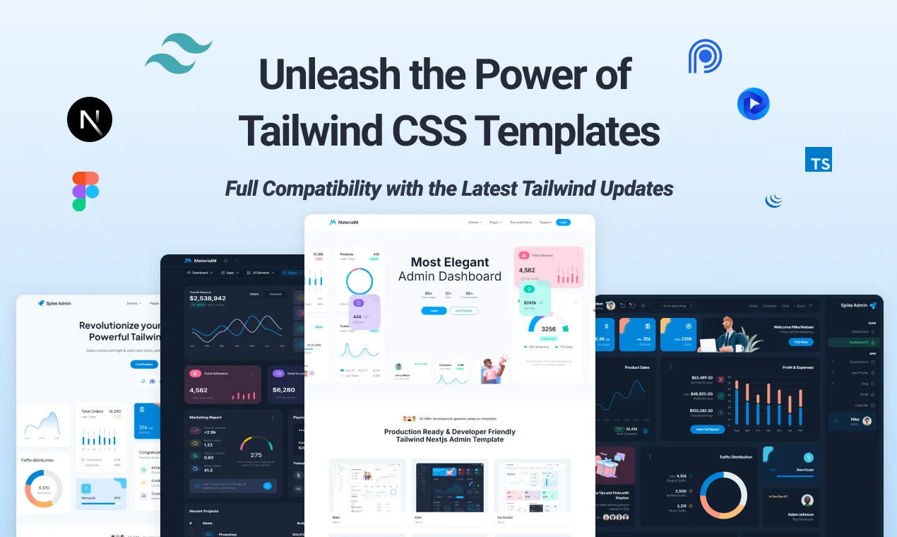 Tailwind dashboard templates - admin dashboard templates