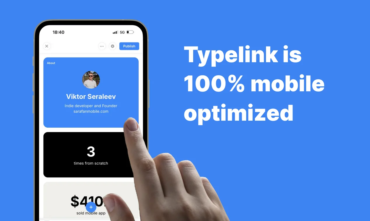 Typelink feature mobile optimization