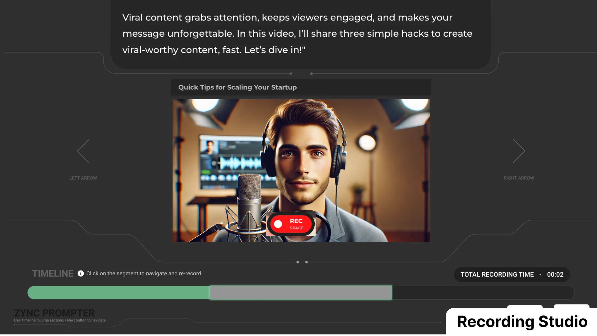 Zync Recording Studio Feature