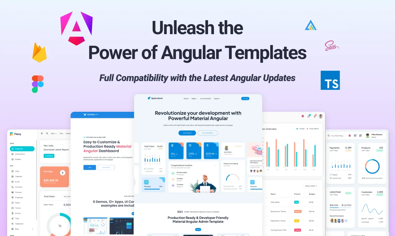 Angular Dashboard Templates WrapPixel