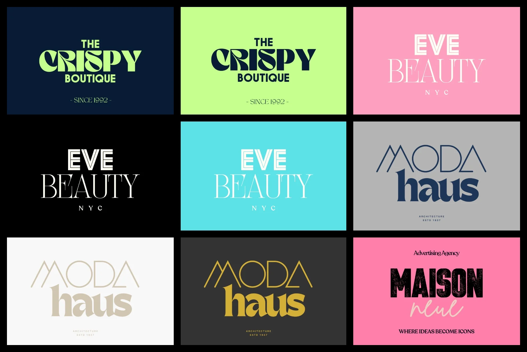 Branding font pack