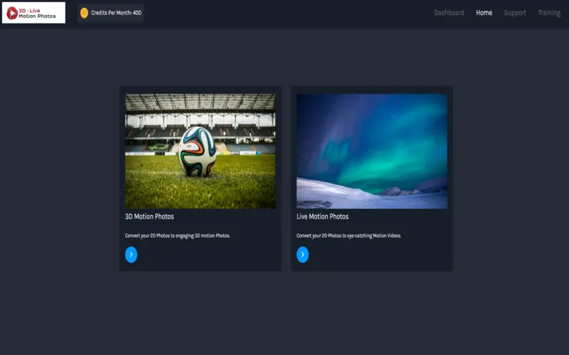 3D live motion photos tool preview image