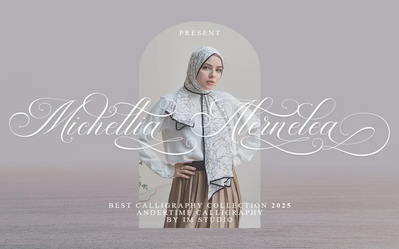 Andertime Calligraphy Script Font Preview