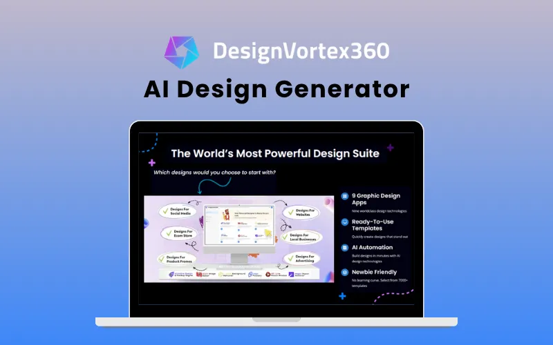 DesignVortex360 AI design Generator Feature image