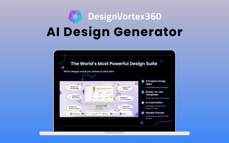 DesignVortex360 AI design Generator Feature image