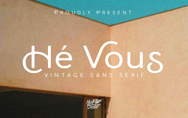 He Vous Sans serif fonts