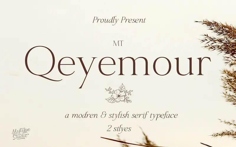 Qeyemour modern sans serif font