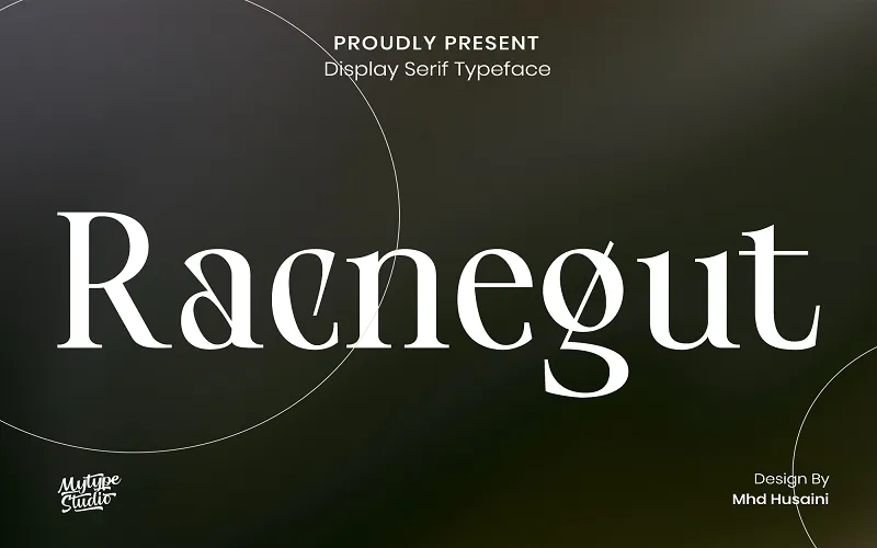 Raeegut- Cool serif font