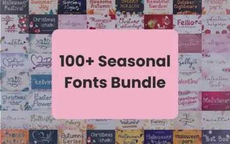 Seasonal Fonts Bundle Feature Image