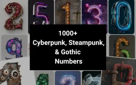 Gothic Numbers Bundle Feature Image