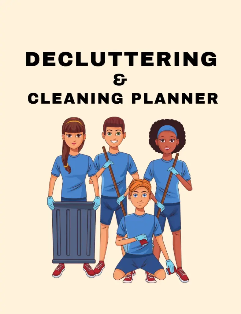 Preview of Decluttering & Cleaning Planner Templates