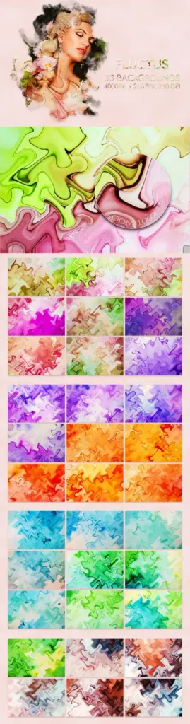 Fluctus Ink backgrounds preview image
