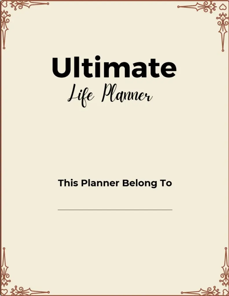 Preview of Ultimate Life Planner Templates