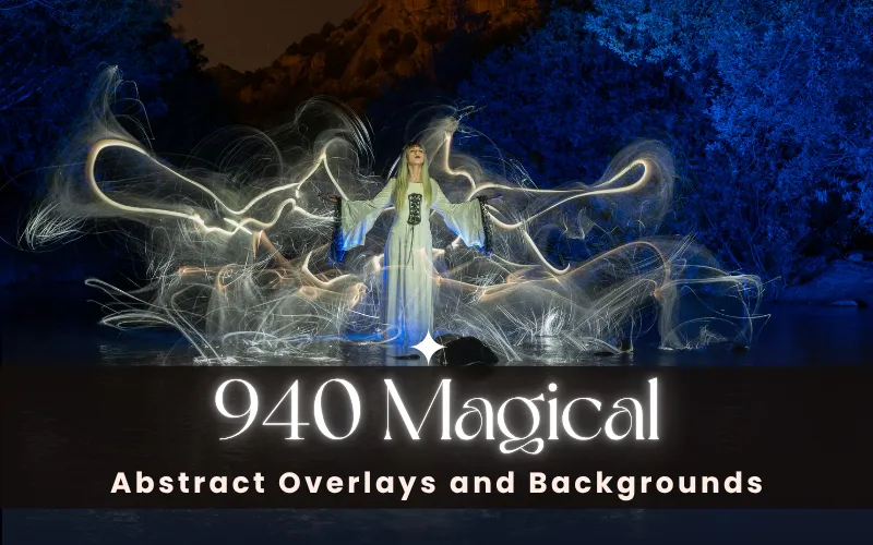 Magical Abstract Overlays and Backgrounds Feature Image