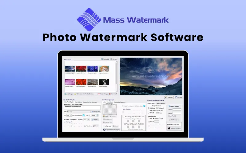 Mass Watermark - Photo Watermark Software Feature Image