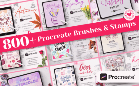 Procreate Brushes and Stamps Bundle Feature Image