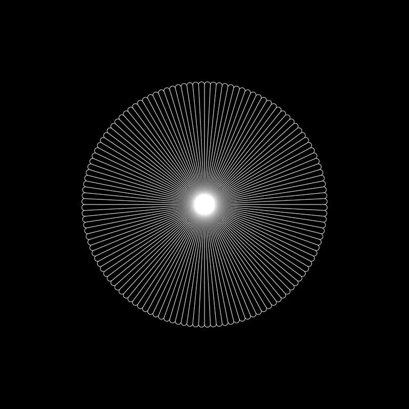 Radiating line circle preview image