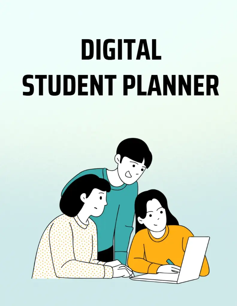 Preview of Digital Student Planner Templates