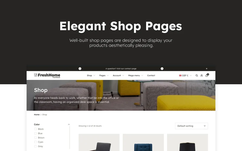 fresh home elegant shop pages preview image