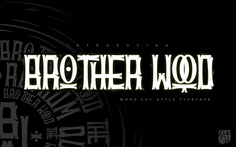BROTHERwood Font Preview Text