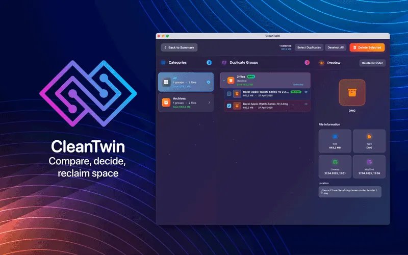 Preview CleanTwin AI Duplicate Remover