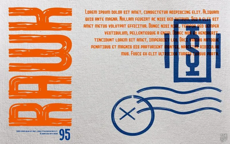 Industrial sans poster template