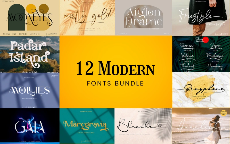 Modern Fons Bundle Feature Image