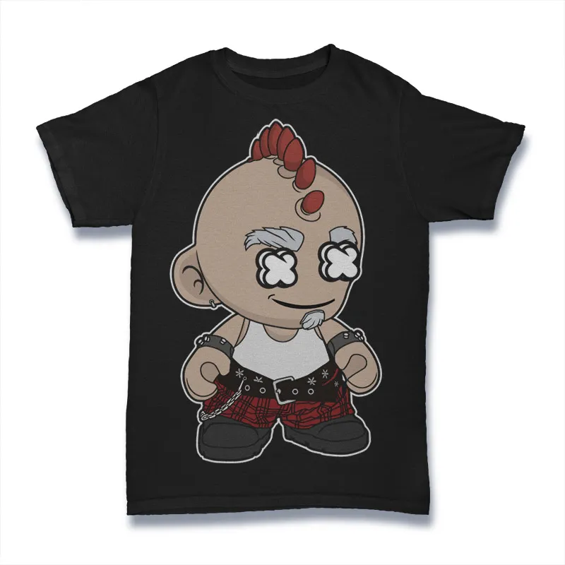 Punk Kid Tshirt Design