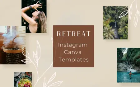 Retreat Canva IG Templates Feature Image