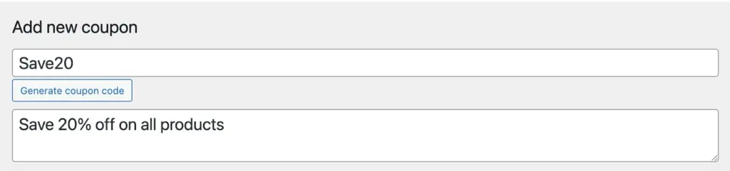 Enter Coupon Code Using Woocommerce