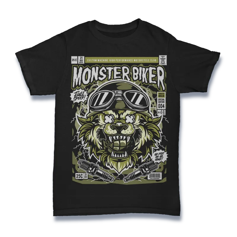Wolf Monster Tshirt Design