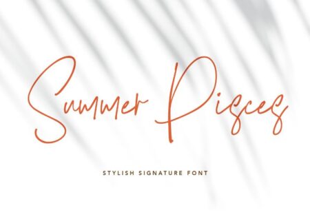 Summer Pisces Font - Freebie